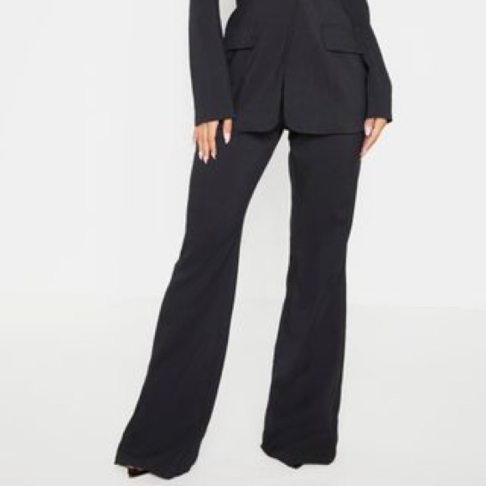 Black Flared Leg Pants